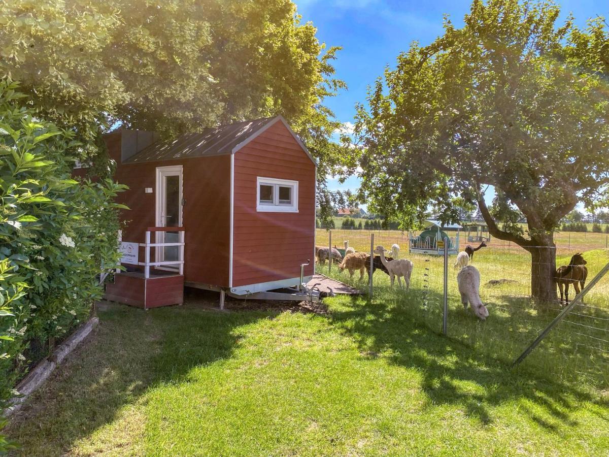 Tiny House auf der Alpaka Farm Villa Rubkow Bagian luar foto