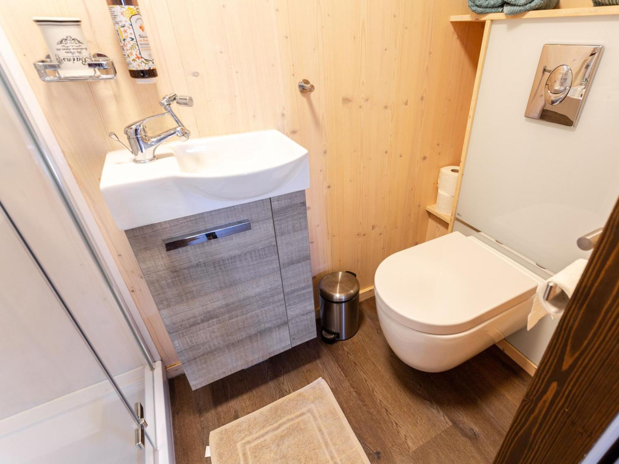 Tiny House auf der Alpaka Farm Villa Rubkow Bagian luar foto