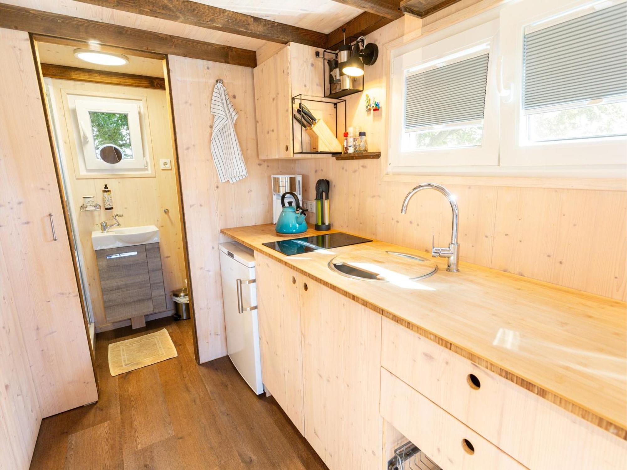 Tiny House auf der Alpaka Farm Villa Rubkow Bagian luar foto