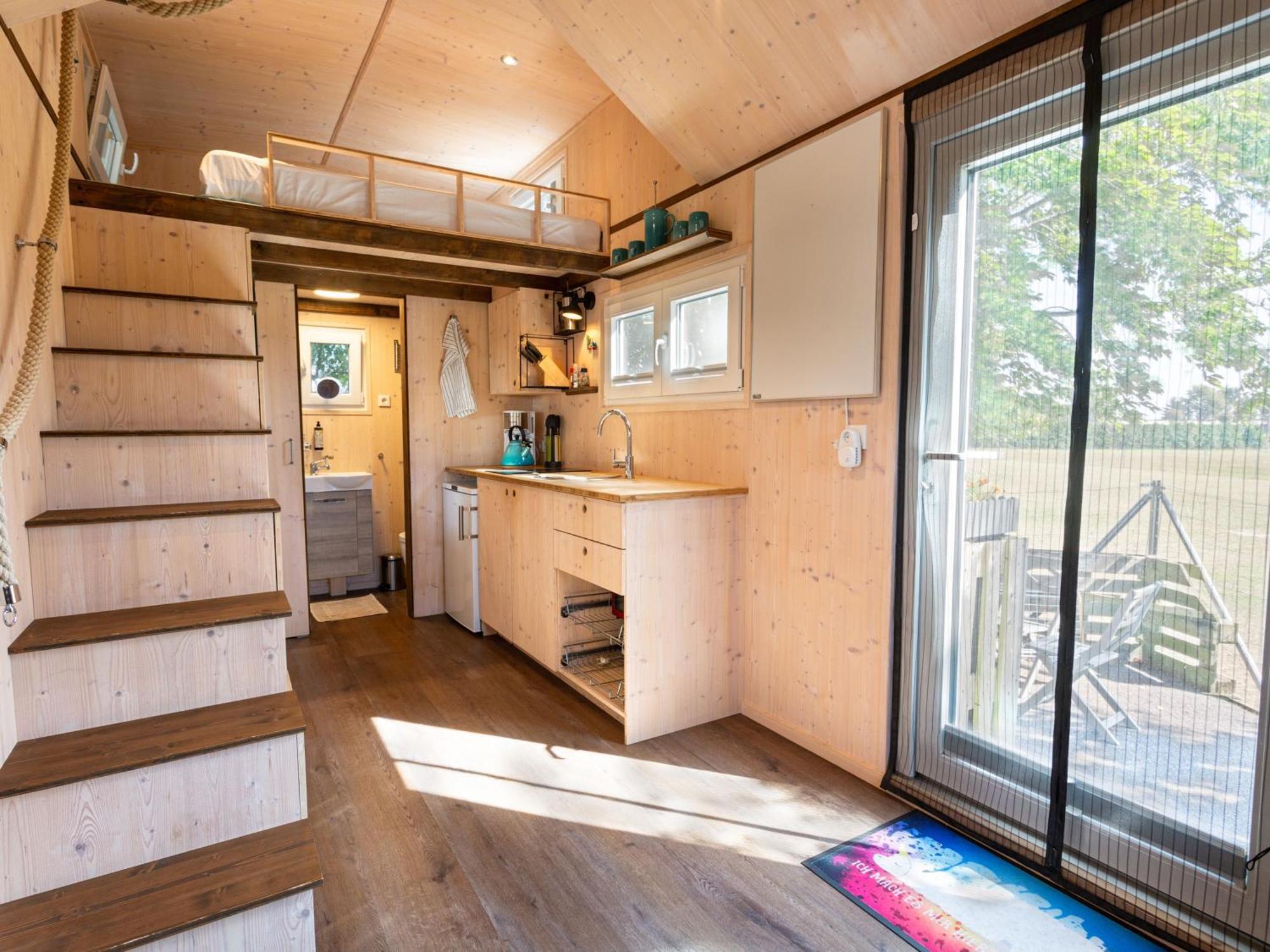 Tiny House auf der Alpaka Farm Villa Rubkow Bagian luar foto