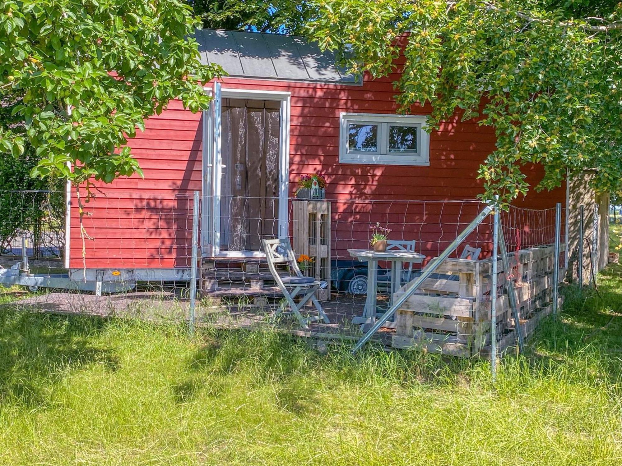Tiny House auf der Alpaka Farm Villa Rubkow Bagian luar foto